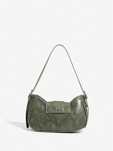 Women's Retro Vintage Metal Studded Shoulder Bags Zipper Single Strap Underarm Purses2