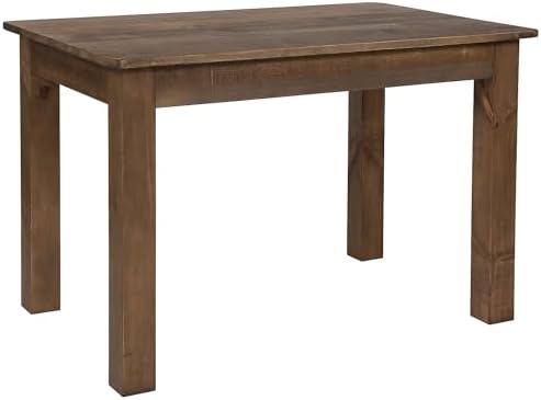 Flash Furniture HERCULES 46" x 30" Rectangular Antique Rustic Sol...