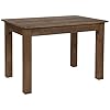 Flash Furniture HERCULES 46 x 30 Rectangular Antique Rustic Solid Pine Farm Dining Table