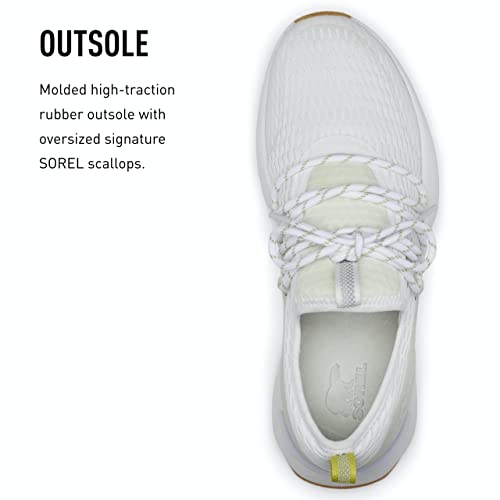 Sorel Women's Kinetic Impact Lace Shoe - White, Gum 16 - Size 7.5 #TOP4