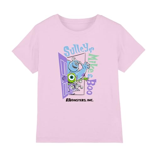 Image of Cotton Soul Disney Monsters Inc. Icons Girls T Shirt, Light Pink, 3-4 Years