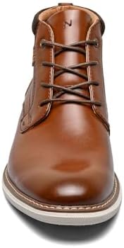 Nunn Bush Men's Chase Plain Toe Chukka Contemporary Fashion Boot Ankle, Cognac, 10 | Image 4