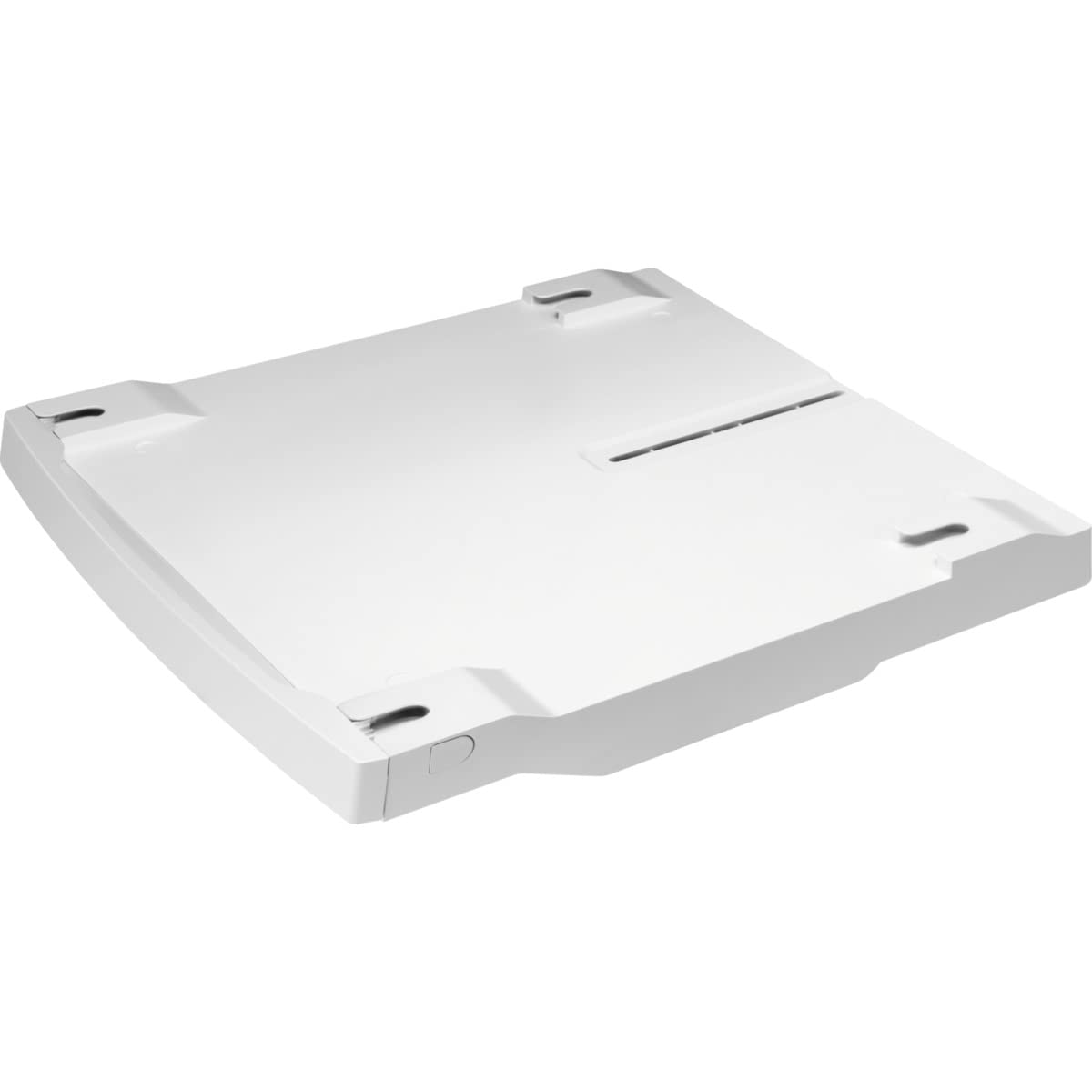 AEGSTA8GW3 Washing Machine Dryer Tower Fitting Kit Without Tray 47-54 cm with Safety Flange, White, Único