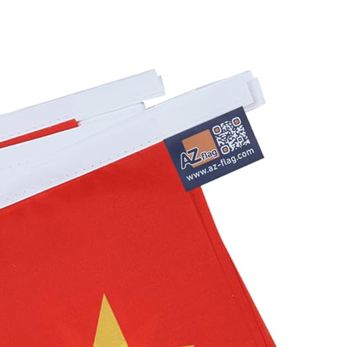 Image of AZ FLAG Vietnam 6 meters BUNTING Flag 20 flags 9'' x 6'' - Vietnamese STRING flags 15 x 21 cm