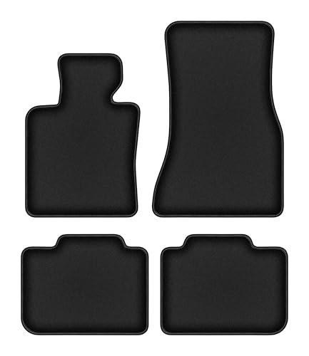 Tapis de sol BMW 6 G32 GT en velours haut de gamme et polyamide noir sur mesure