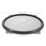 Healeved Replacement Rice Cooker Inner Lid 9.5 Inch Stainless Steel Cover Plate Silicone Sealing Ring Compatible for Midea Rice Cooker Spare Parts to Prevent Overflow and Leakage - Image 2