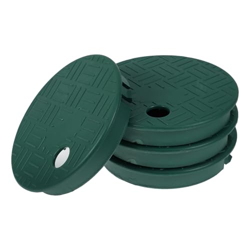 TOYANDONA Tapa de Caja de Válvulas de Rociadores Redonda Verde de 6 Pulgadas, Juego de 4 Unidades para Sistemas de Agua Exterior, Adecuado para Ingeniería Paisajística y Control de Riego