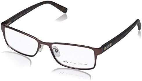 Armani Exchange AX1003 Eyeglass Frames 6016-52 - Satin Brown AX1003-6016-52