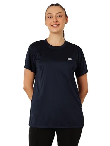 Image of Clovia Women's Polyester Regular Fit Active T-Shirt