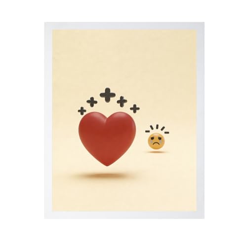 Lawrence Williams Designs Broken Heart Poster - Modern Emotional Wall