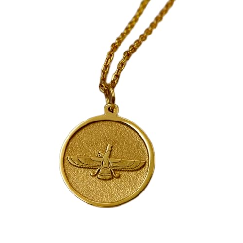 Collier Faravahar argent plaqué or : le cadeau mixte idéal pour marquer les esprits