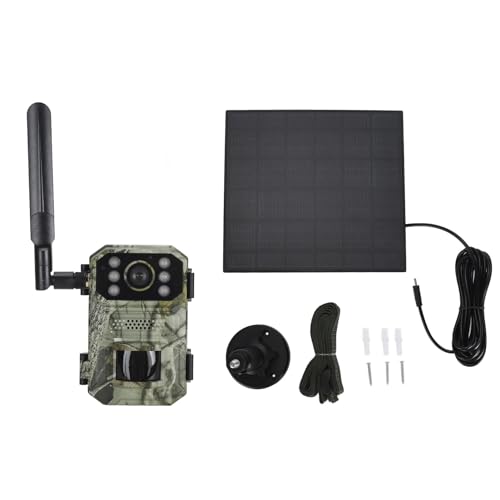 Dpofirs Juego de cámara de pista, cámara nocturna 4G LTE de 14 MP con Ip66 Ip66 para