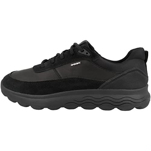 Sneakers Geox Homme U Velletri B en cuir souple noir