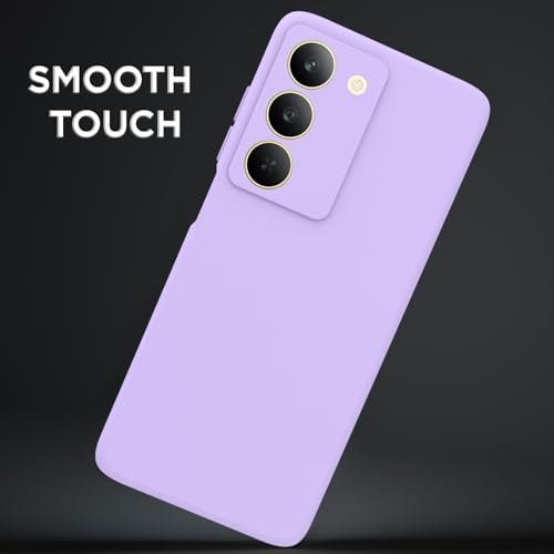 Image of Outlouders Back Cover for Realme 14x 5G | Camera Protection | Durable Soft Matte Silicone Bumper Case (Purple)