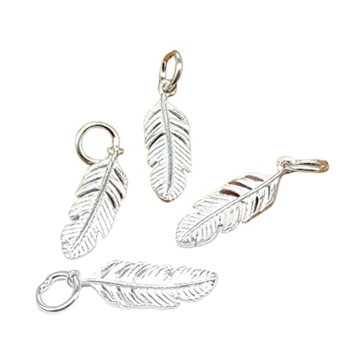 Breloque plume en argent pour personnaliser vos bracelets et boucles d'oreilles