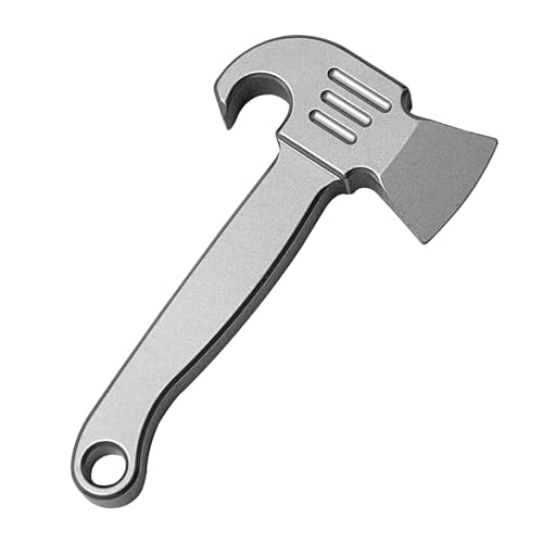 Titan EDC Pry Bar, décapsuleur, outil multifonction en titane, fer de biche EDC, mini porte-clés EDC Barre de biche multifonction EDC Mini outil multifonction pour camping en plein air
