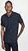 Vince Mens Classic Slub Polo Shirt, Coastal Blue, Large US
