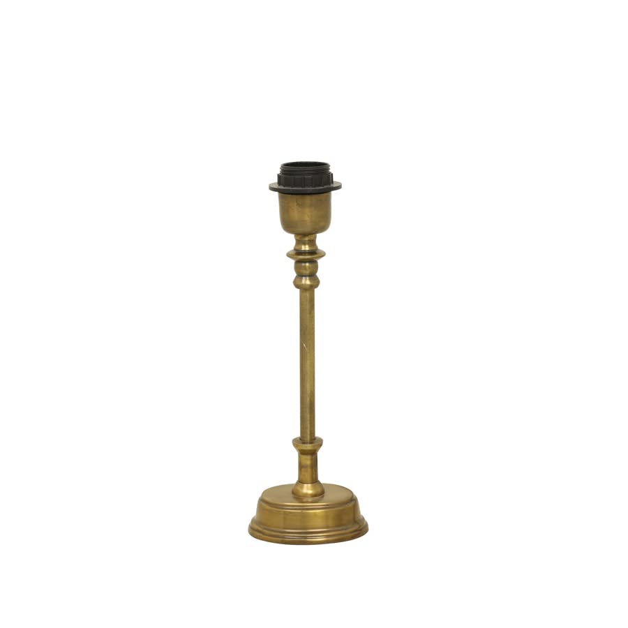 Tischlampe Oval Antik Bronze Tischleuchte