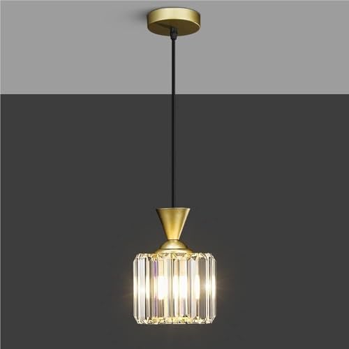 Lustre en cristal moderne TQHGM petit plafonnier chic de salle à manger
