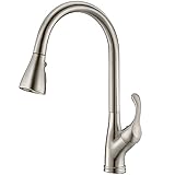 APPASO Pull Down Kitchen Faucet with Sprayer Brushed Nickel, Lead-free Single Handle...