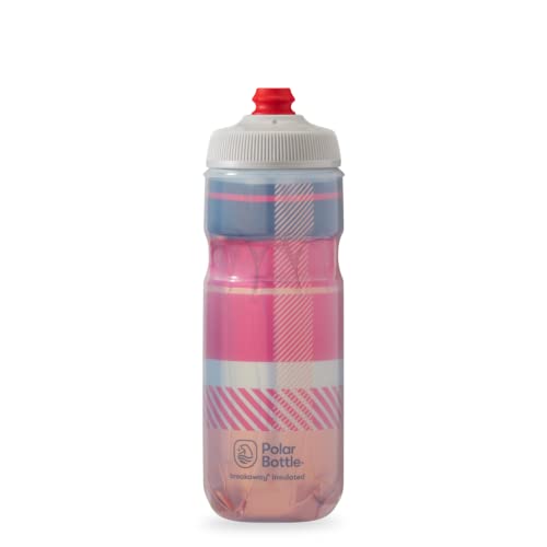POLAR BOTTLE(ポーラーボトル) ブレークアウェイ 20oz TARTAN Bonfire Red/Orange 600ml