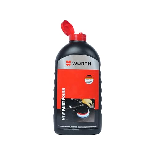 Image of Wuerth New Paint Polish - 1L | High Gloss Polish for New Uni & Metallic Paints | German Engineered | Removes Light Scratches, Tar & Contaminants | Long-Lasting Protection