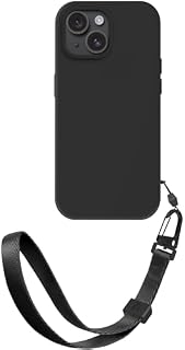 ZhinkArts - Pasek na rękę z etui na telefon komórkowy kompatybilny z iPhone 13 Pro - łańcuszek na telefon komórkowy do zawieszenia - zdejmowany pasek/sznurek - przezroczysty - zielony