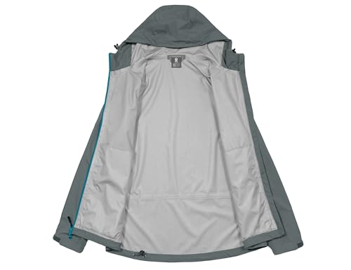 Image of Little Donkey Andy Men's Waterproof Rain Jacket Outdoor Raincoat for Hiking
