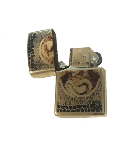 Encendedor Zippo Classic en latón pulido dorado miniatura 7