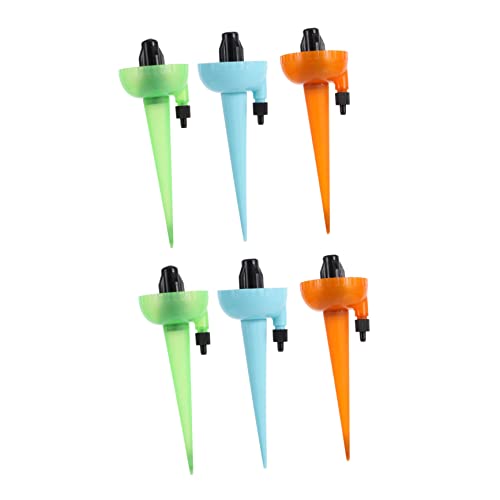 TOPBATHY 6St Blomvattnare Självbevattningsanordning Automatisk Bevattningsspikar Terrakotta Bevattningsspikar Självvattnande Självbevattningsverktyg Automatisk Vattnare Justerbar