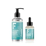 Freshly - Hair Growth & Density Anticaída Pack – Rutina Capilar Natural Anticaída – Champú + Tratamiento Sérum – Fortalece y Mejora Densidad del Cabello – Fórmula 99% Natural