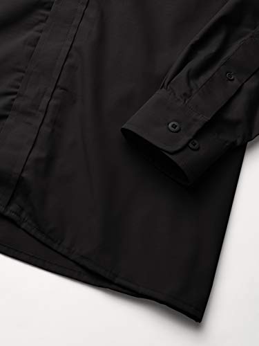 TRU-SPEC 24-7 1051003 Men's Ultralight Long Sleeve Uniform Shirt, Polyester Cotton Rip-Stop, Small Regular, Black