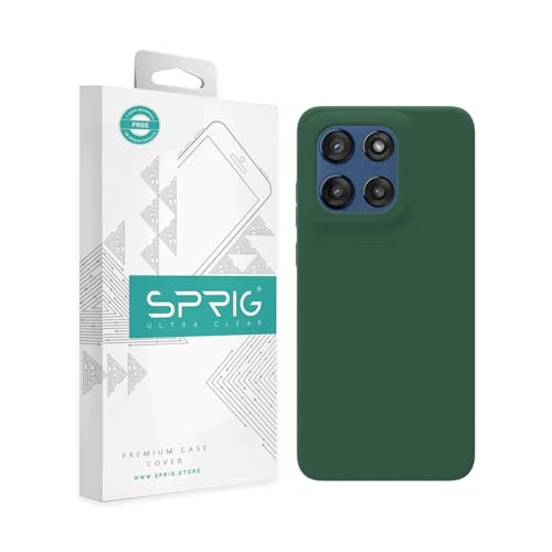 Image of SPRIG Compatible with Moto Edge 60 Stylus Premium SilkTone Back Cover Drop Tested Shock Proof Mobile Case for Men, Women, Boys and Girls with Camera Protection (Green)