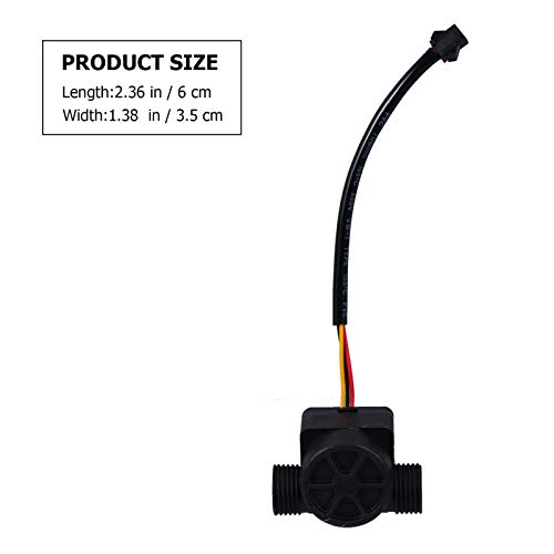 ULTECHNOVO Sensor de Fluxo de Água de Conexão Rápida Medidor de Fluxo de Efeito de Corredor Medidor