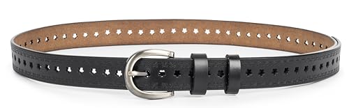 UTOWO Women Hollow-Out Floral-Leather-Belt for Jeans Pants Adjustable Hole-Belt with Pin Buckle4