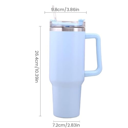 Image of SKDBPM Personalized Stainless Steel Tumbler with Handle, 1200ml Capacity, Black Insulated Travel Mug with Straw, Custom Name Design (1200 Ml Tumbler Multicolor)(Pack of 1)