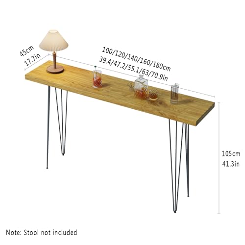 Table de bar de patio étroit en bois pour optimiser les petits balcons - 3
