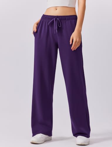 Image of PINSPARK 2 Piece Sets for Women 1 /4 Zip Lounge Matching Set Fall Outfits | Oversized Sweatshirt, Long Sleeve Pullover, Wide Leg Pants with Drawstring Pockets, Sweatsuit, 2026 Travel Airport Tracksuit