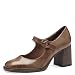 Produktbild Tamaris Damen Pumps mit Riemen Vegan Blockabsatz; CAMEL PATENT/braun; 37 EU