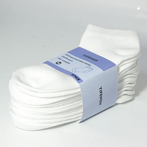 Boys and Girls Low Cut Sock White Color Ankle Socks School Socks for Kids 10 pack3
