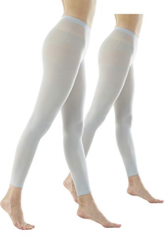 Image of Women's 80Denier Semi Opaque Solid Color Footless Pantyhose Tights