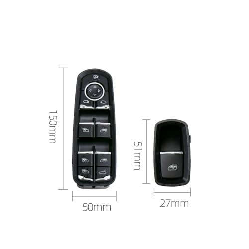 Interrupteur de lève-vitre électrique Cayenne bouton de commande principal 7PP959858MDML