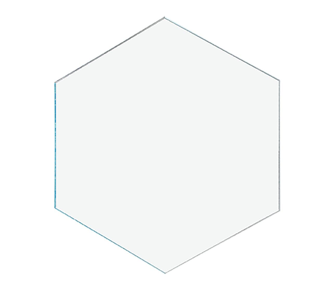 50 Pack Clear Acrylic Hexagon Blanks 1