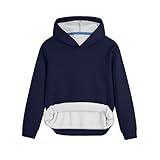 Shouldin Kids Fleece Hoodie Toddler Pullover Hooded Sweatshirt Long Sleeve Hoodie with Pocket for Boys and Girls Navy Blue
