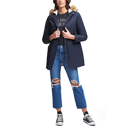 Levi's Women's Sherpa Lined Mid-Length Performance Park Jacket with Faux Fur Collar4