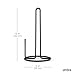 Umbra Squire Free-Standing Paper Towel Holder for Kitchen or Bathroom, Modern Metal Design Looks Like Cast Iron, Black