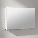 Zoom IMG-2 kleankin specchio bagno contenitore con Zoom IMG-2 kleankin specchio bagno contenitore con