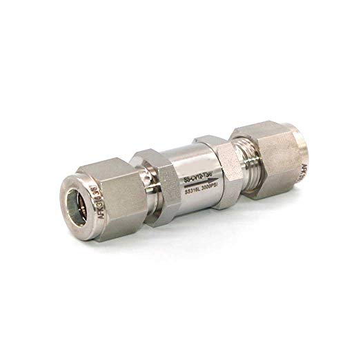 Válvula de retención de acero inoxidable de 1/4 de pulgada para paso de gas 4