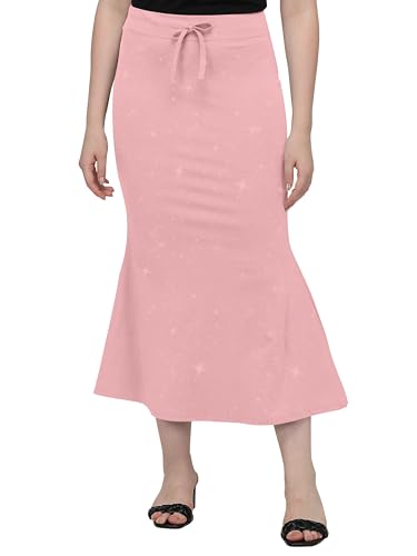 Image of Mehrang Stretchable Shimmer Saree Shapewear Petticoat for Women, Skirts for Women,Shape Wear Dress for Saree
