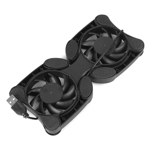 Ventilador portátil para laptop con doble ventilador ajustable miniatura 1